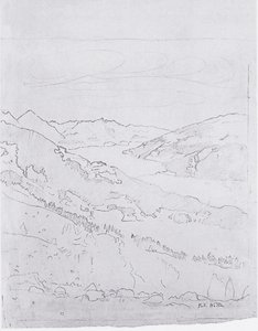 Lago di Thun dal sentiero per Schynige Platte da Ferdinand Hodler